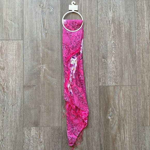 Vintage Deadstock Y2K Mudd Floral & Paisley Patterned Lightweight Scarves - Picture 3 of 4